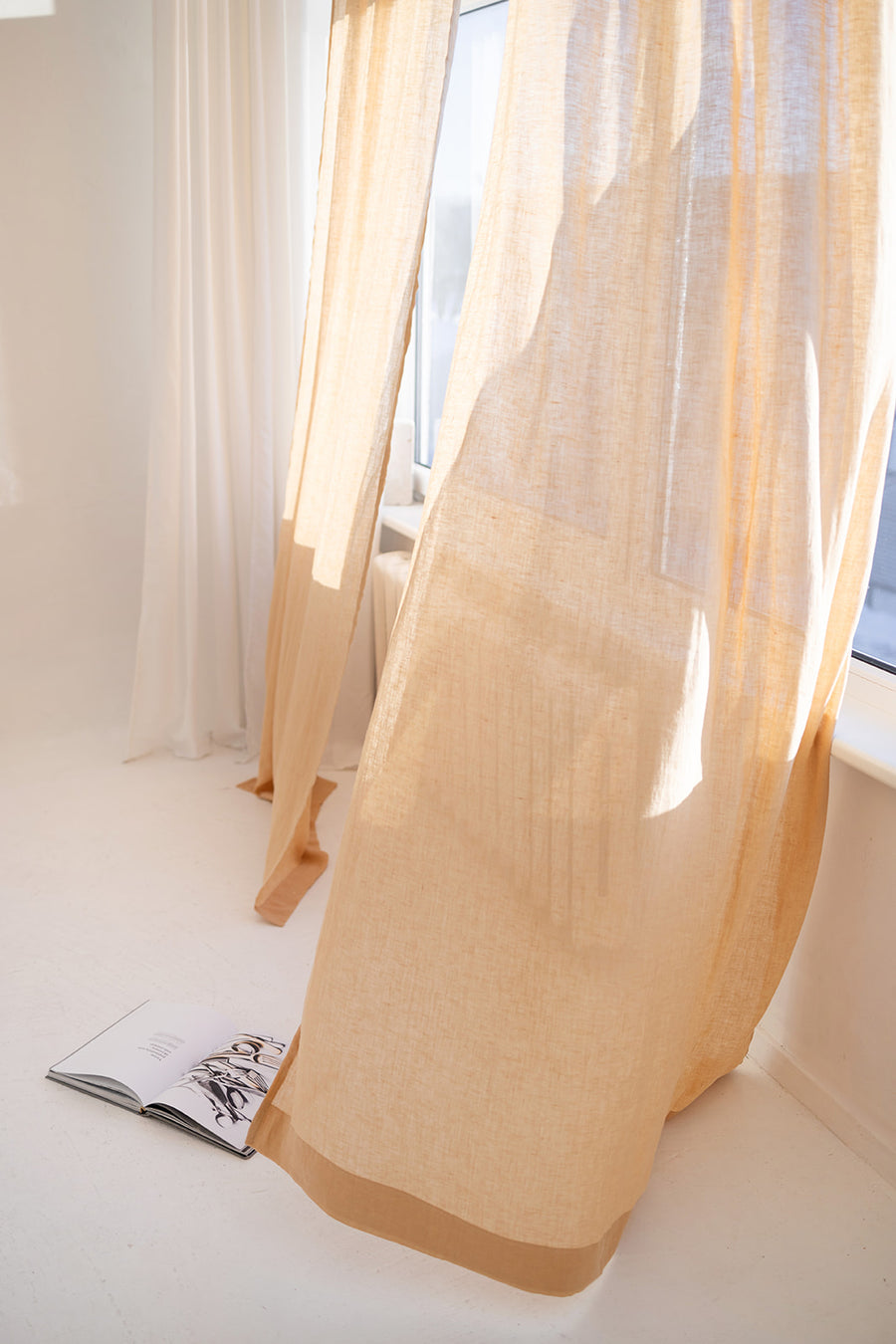 lightweight linen curtain