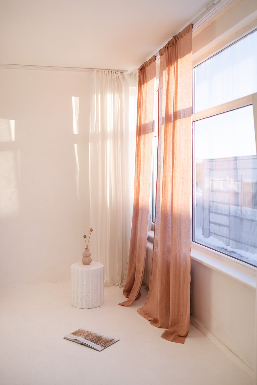 lightweight linen curtain