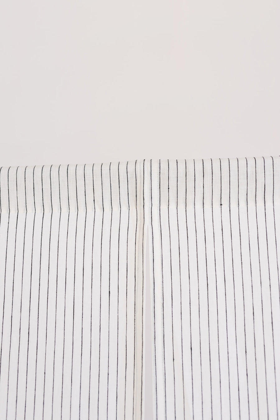 Milky White  Pinstripe Linen Japanese Noren Curtain