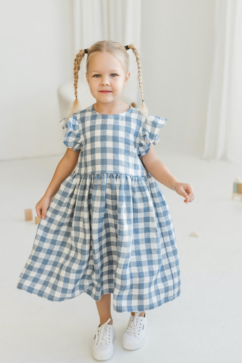 linen girls dress