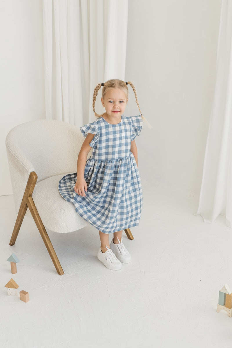 linen girls dress