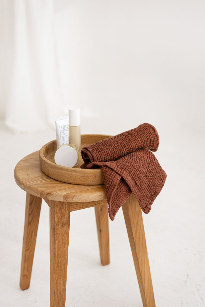 linen face towels