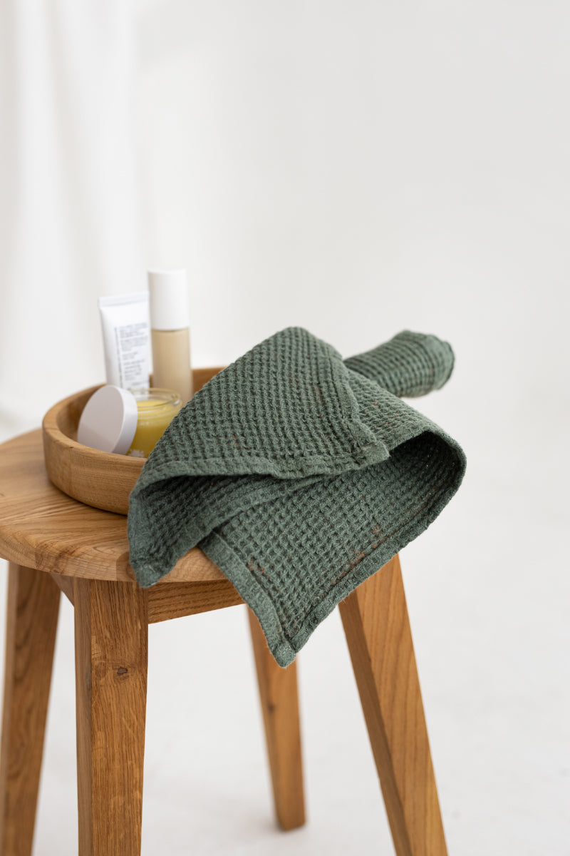 linen face towels