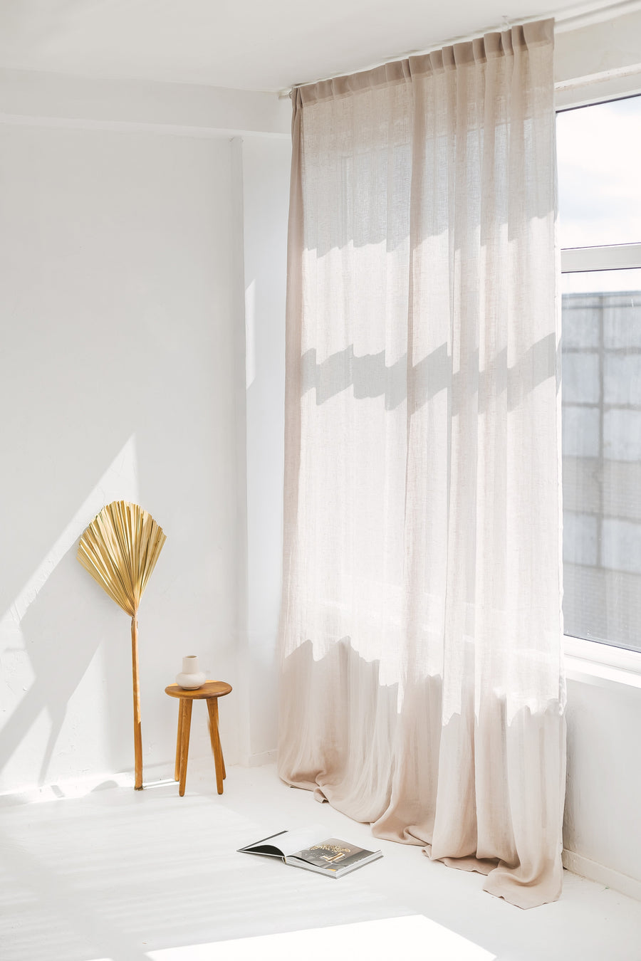 lightweight linen curtain