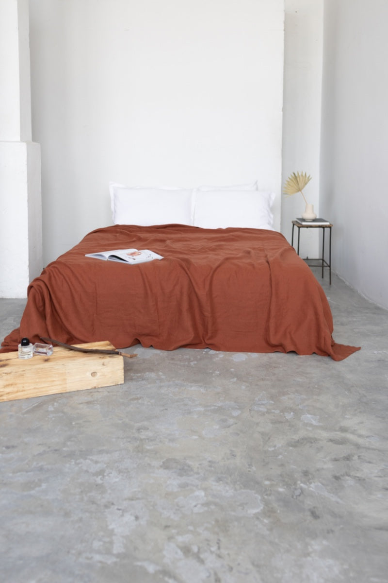 linen bedspread