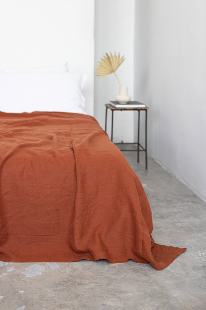 linen bedspread