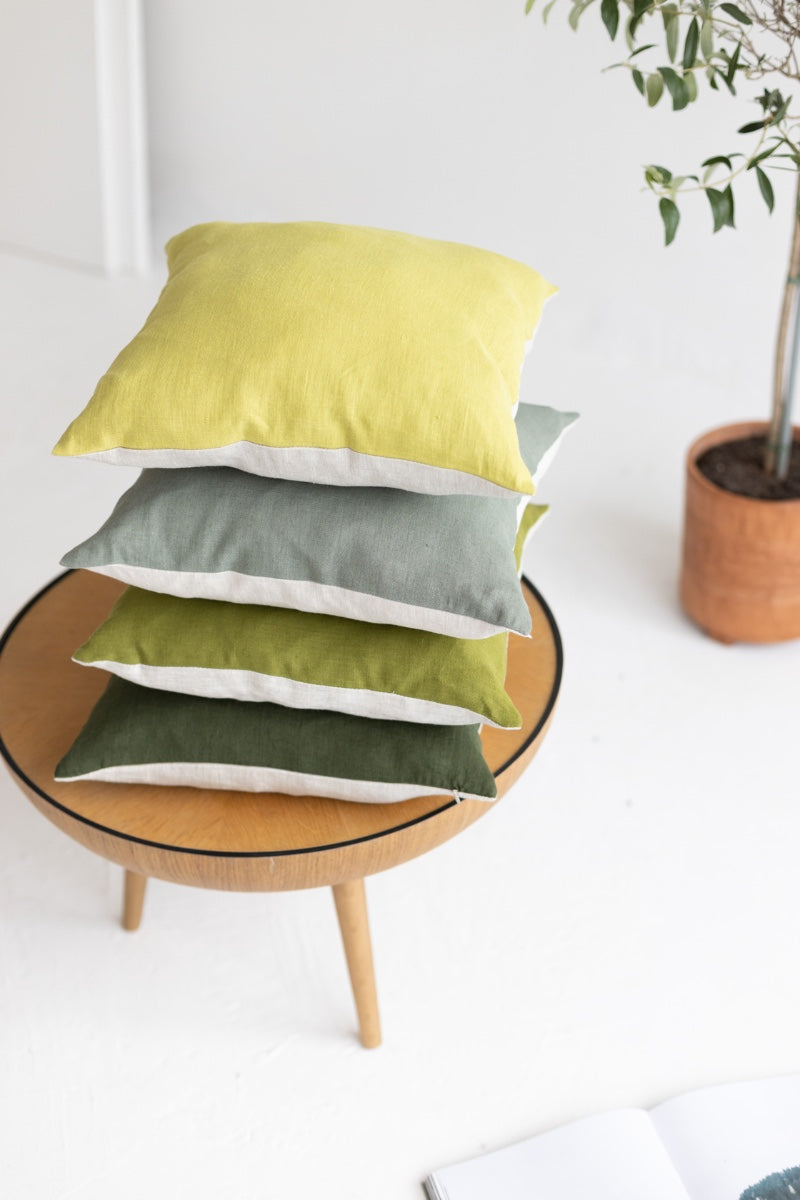 decorative linen pillow cover