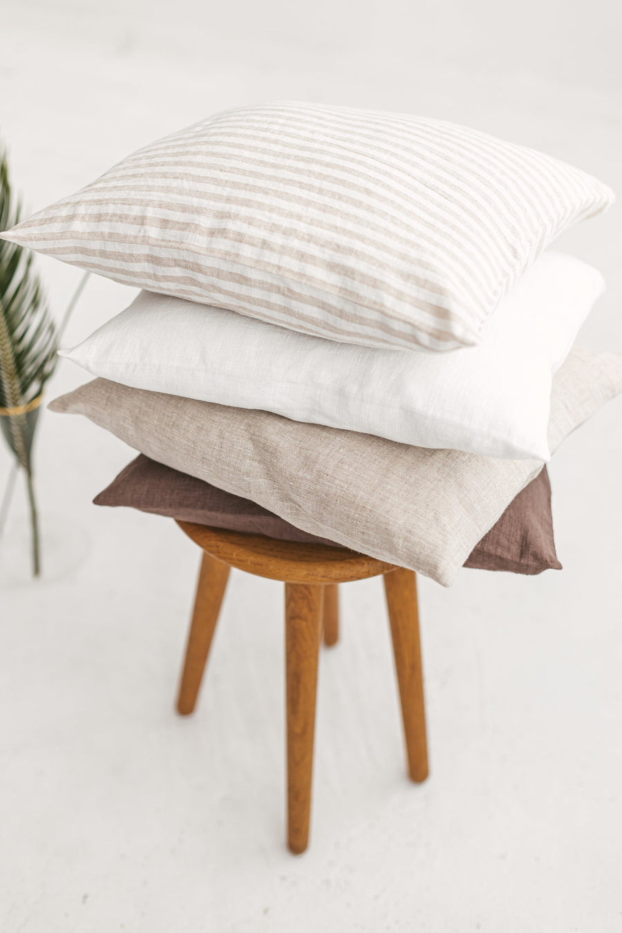 linen pillowcase with buttons
