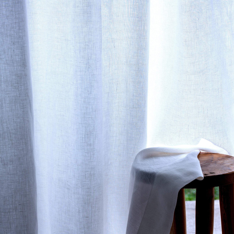 White Linen Curtain