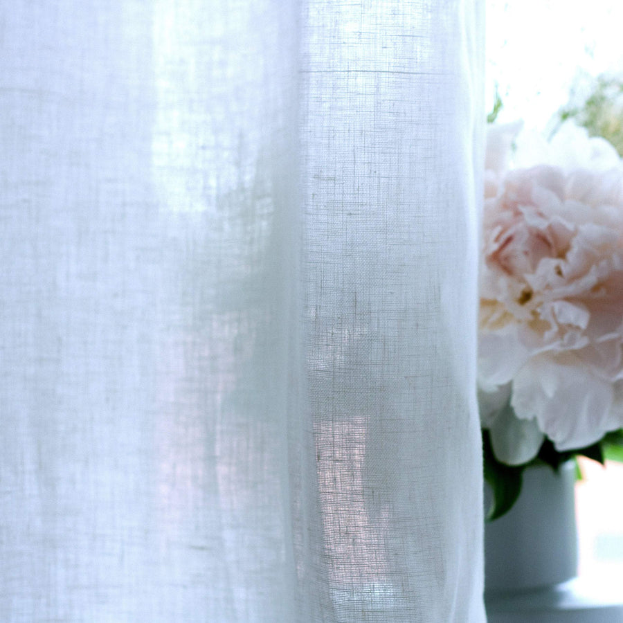 White Linen Curtain