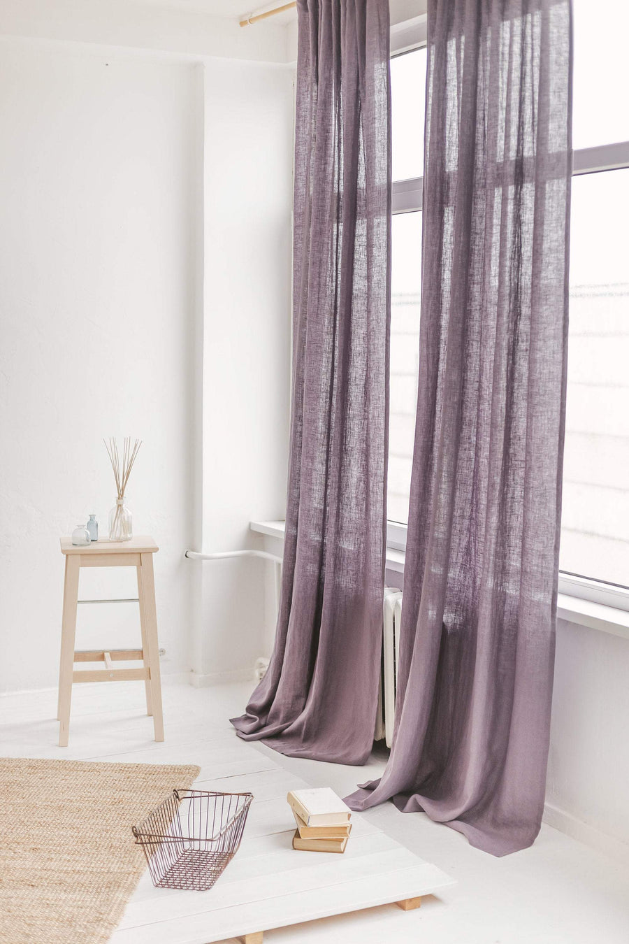 Grape Linen Curtain