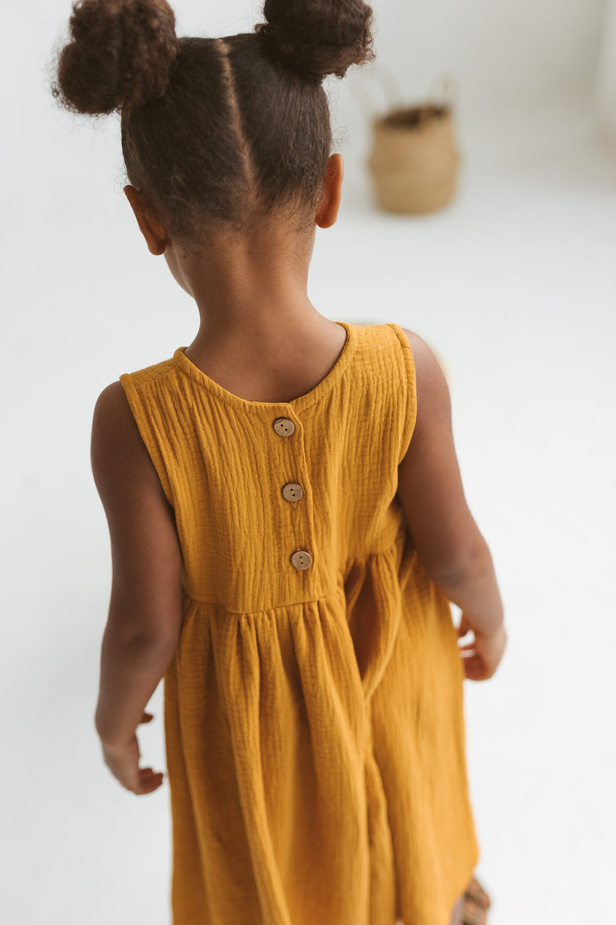 Saffron Girls Muslin Dress